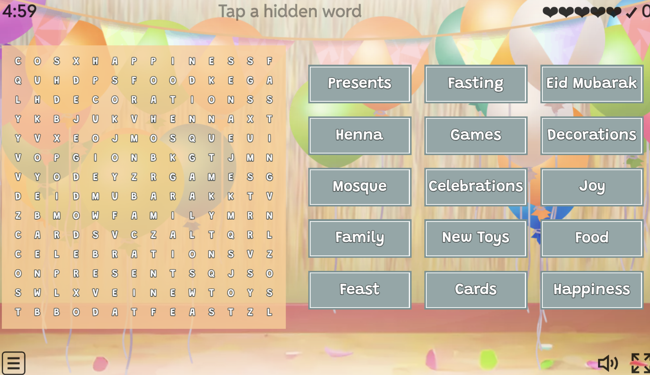 Eid Wordsearch