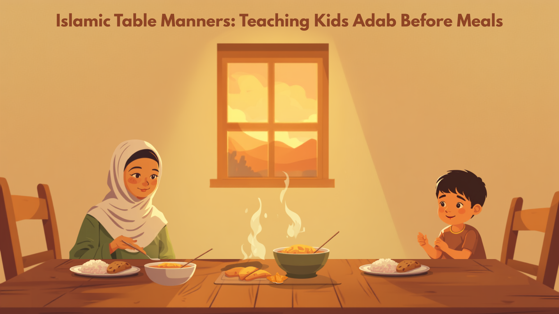 Islamic Table Manners: Teaching Kids Adab Before Meals